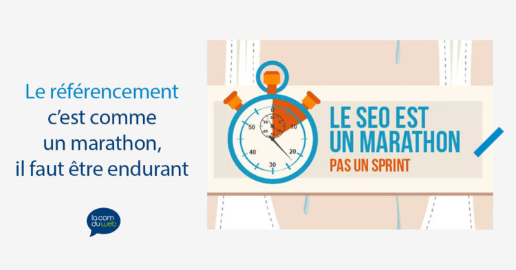 e SEO c’est comme le marathon, il faut être endurant