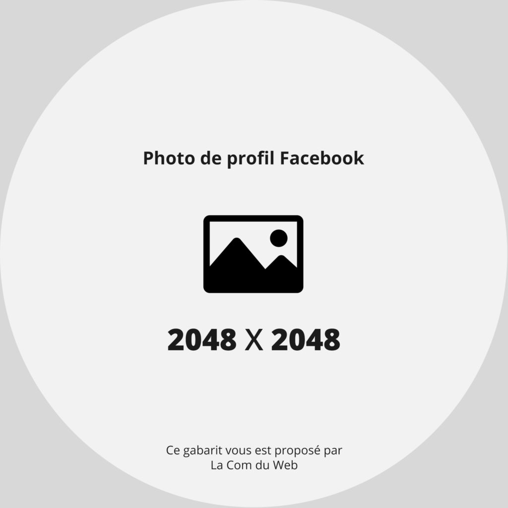 Gabarit - template de photo de profil facebook